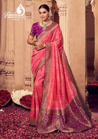 Vrindavan Vol 37 By Royal Designer Silk Wedding Saree Collection